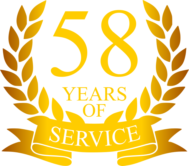 Celebrating Over 58 Years of Service